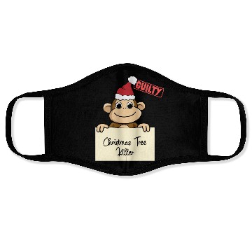 Discover Monkey christmas funny prison Face Masks