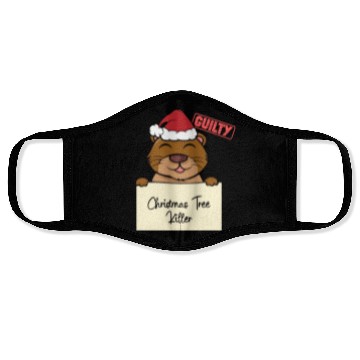 Discover Sea otter christmas funny prison Face Masks