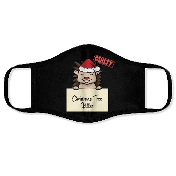 Discover Hedgehog christmas funny prison Face Masks