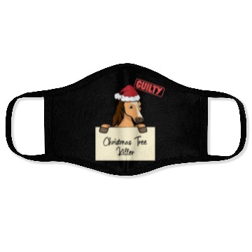 Discover Horse christmas funny prison Face Masks