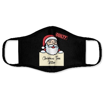 Discover Santa Claus christmas funny prison Face Masks