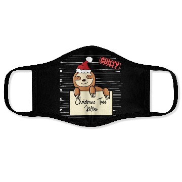 Discover Sloth christmas funny prison Face Masks