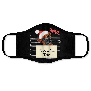 Discover Boxer christmas funny prison Face Masks