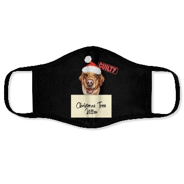 Discover Labrador christmas funny prison Face Masks