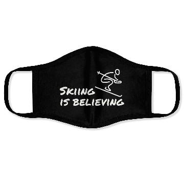 Discover Skiing is believing Face Masks