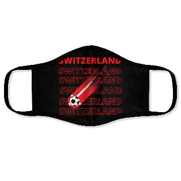 Discover World Switzerland Soccer Vintage Face Masks