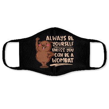 Discover Native Australian Animal Lovers Cute Wombat Face Masks