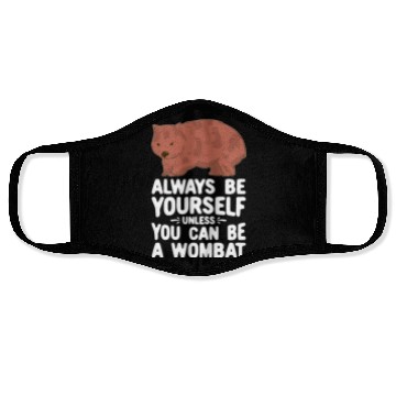 Discover Native Australian Animal Lovers Cute Wombat Face Masks