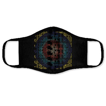 Discover Jiu Jitsu Rainbow Circle Face Masks