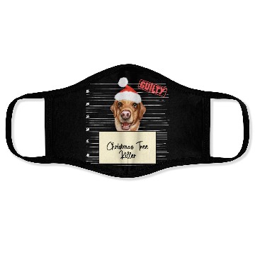 Discover Labrador christmas funny prison Face Masks