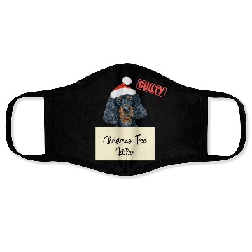 Discover Gordon Setter christmas funny prison Face Masks