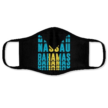 Discover Nassau Bahamas flag design Face Masks