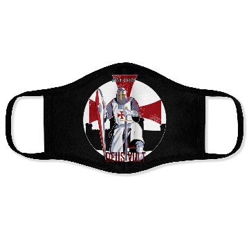 Discover Stand strong and Deus vult Face Masks