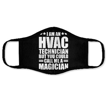Discover HVAC Technician - I am an HVAC technician Face Masks