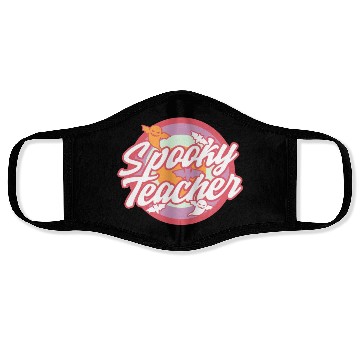 Discover Halloween Teacher Face Masks, Spooky Teacher Ghost Bat