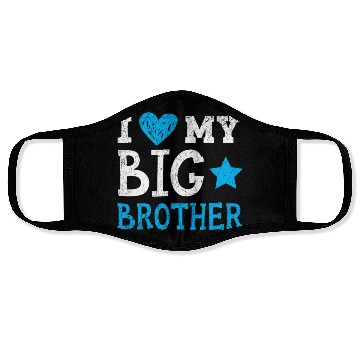 Discover I Love My Big Brother Best Bro Ever Brotherhood Face Masks