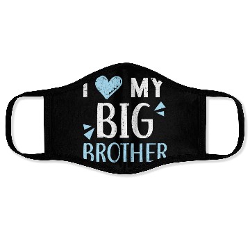 Discover I Love My Big Brother Best Bro Ever Brotherhood Face Masks