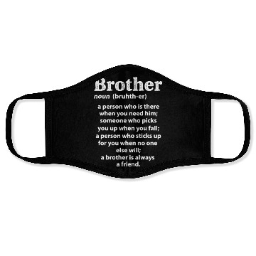 Discover Brother Definition Face Masks