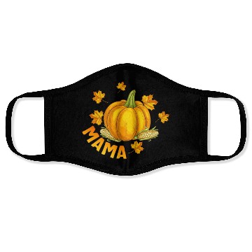Discover Halloween Thanksgiving Face Masks, Mama Pumpkin