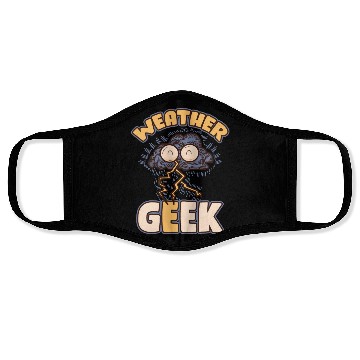 Discover Weather Geek Funny Meteorology Gift Face Masks