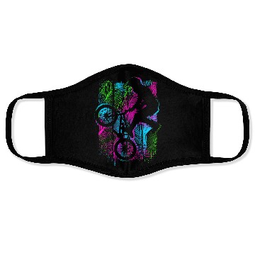 Discover Bmx Bike - Retro Bmx Freestyle Flatland Face Masks