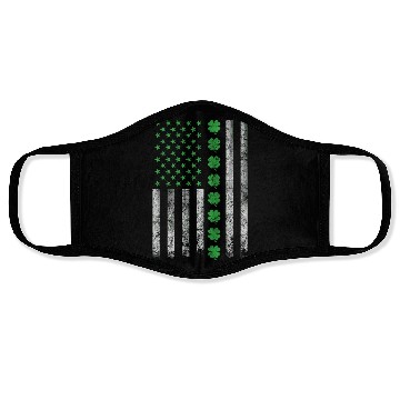 Discover St Patricks Day United States Flag Irish Face Masks