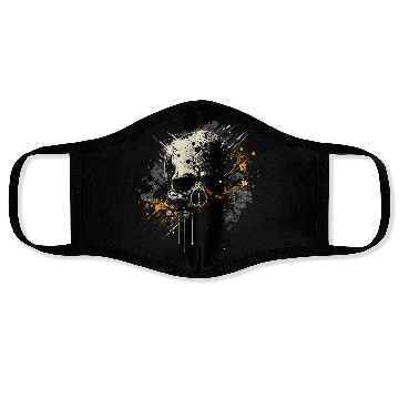 Discover Ink Splatter Skull Face Masks