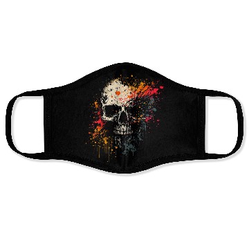 Discover Ink Splatter Skull Face Masks