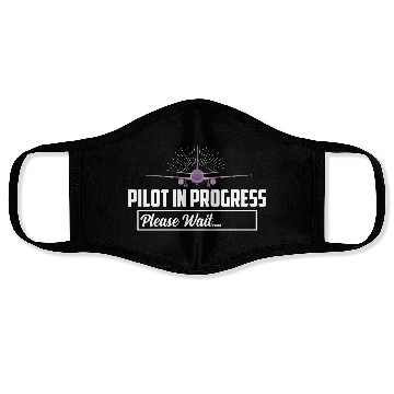 Discover Pilot In Progress Please Wait.... Airline Aviation Face Masks