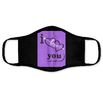 Discover love photo Face Masks