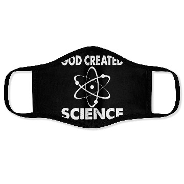Discover God Created Science Teacher Student Gift Ideas Face Masks