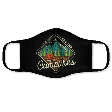 Discover Life Is Better With Campfires Face Masks