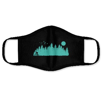 Discover Cycling in Nature Fitness Face Masks