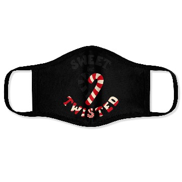 Discover Sweet but twisted candy canes pun Face Masks