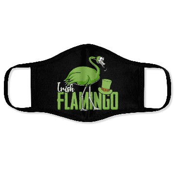 Discover Irish Flamingo - bird Face Masks