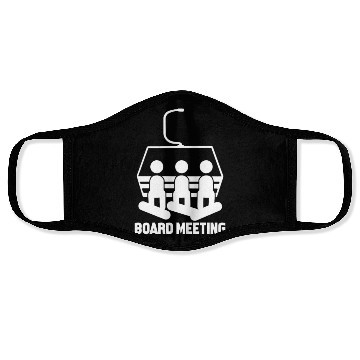 Discover Board Meeting Snowboarding Face Masks