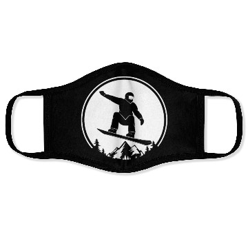 Discover Snowboarding Snowboarder Snowboard Face Masks