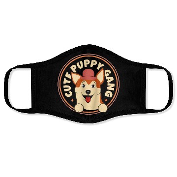Discover Cute Puppy gang Face Masks