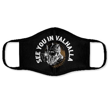 Discover See You In Valhalla Viking Norse Face Masks