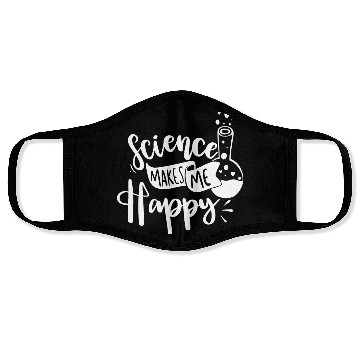 Discover Science Happy Nerd Geek Teacher Student Gift Ideas Face Masks