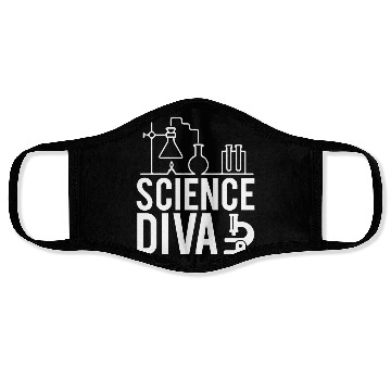 Discover Science Diva Nerd Geek Teacher Student Gift Ideas Face Masks
