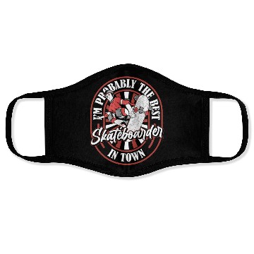 Discover Skateboard Skater Funny Face Masks