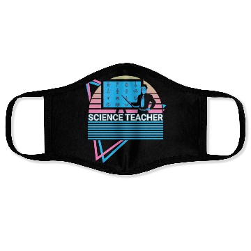 Discover Science Teacher Retro Face Masks
