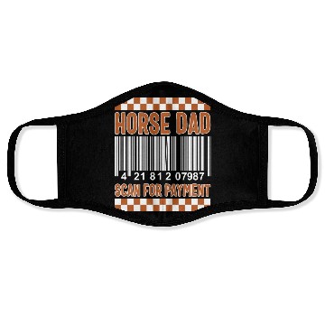 Discover Cowboy Face Masks, Horse Dad Scan For Payment Funny