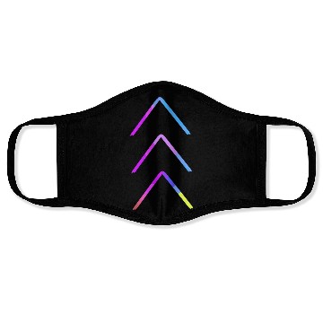 Discover Down Syndrome Awareness 3 Arrow Support Face Masks