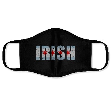 Discover Chicago Irish Flag Chirish St Patricks Day Face Masks