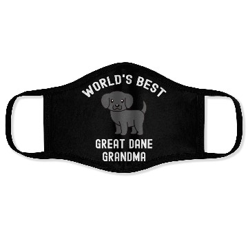 Discover World's Best Great Dane Grandma Face Masks