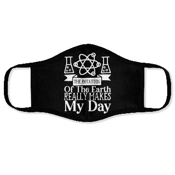 Discover Rotation Earth Nerd Geek Teacher Student Gift Idea Face Masks