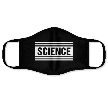 Discover Science Stripe Nerd Geek Teacher Student Gifts Face Masks