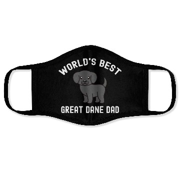 Discover World's Best Great Dane Dad Face Masks